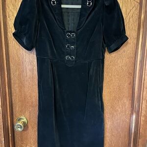 Elegant Black Gucci Velvet Dress